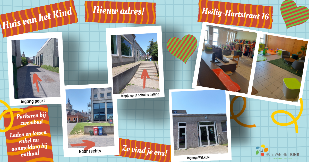 Nieuwe locatie voor Huis van het Kind!
