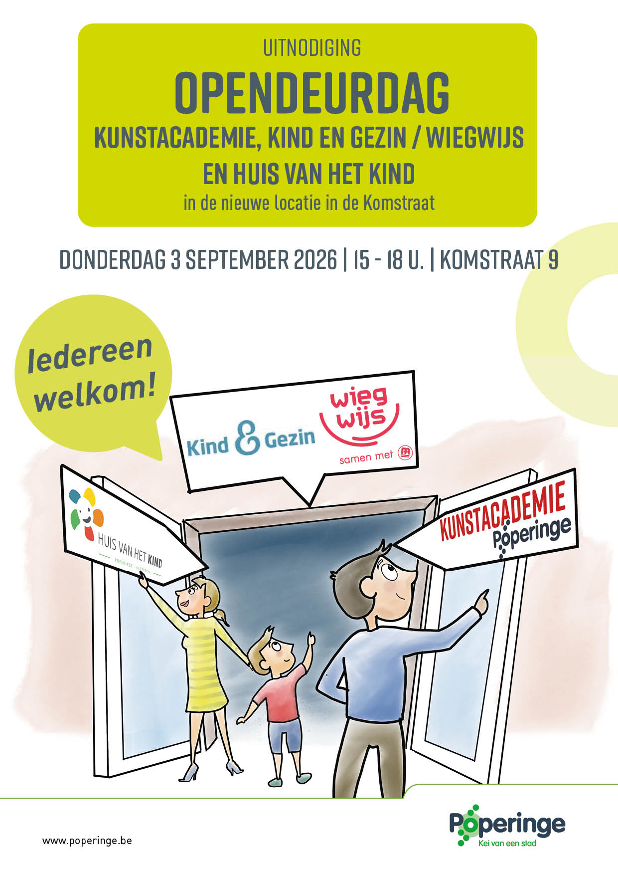 Opendeurdag Huis van het Kind, Kind en Gezin/Wiegwijs en Kunstacademie